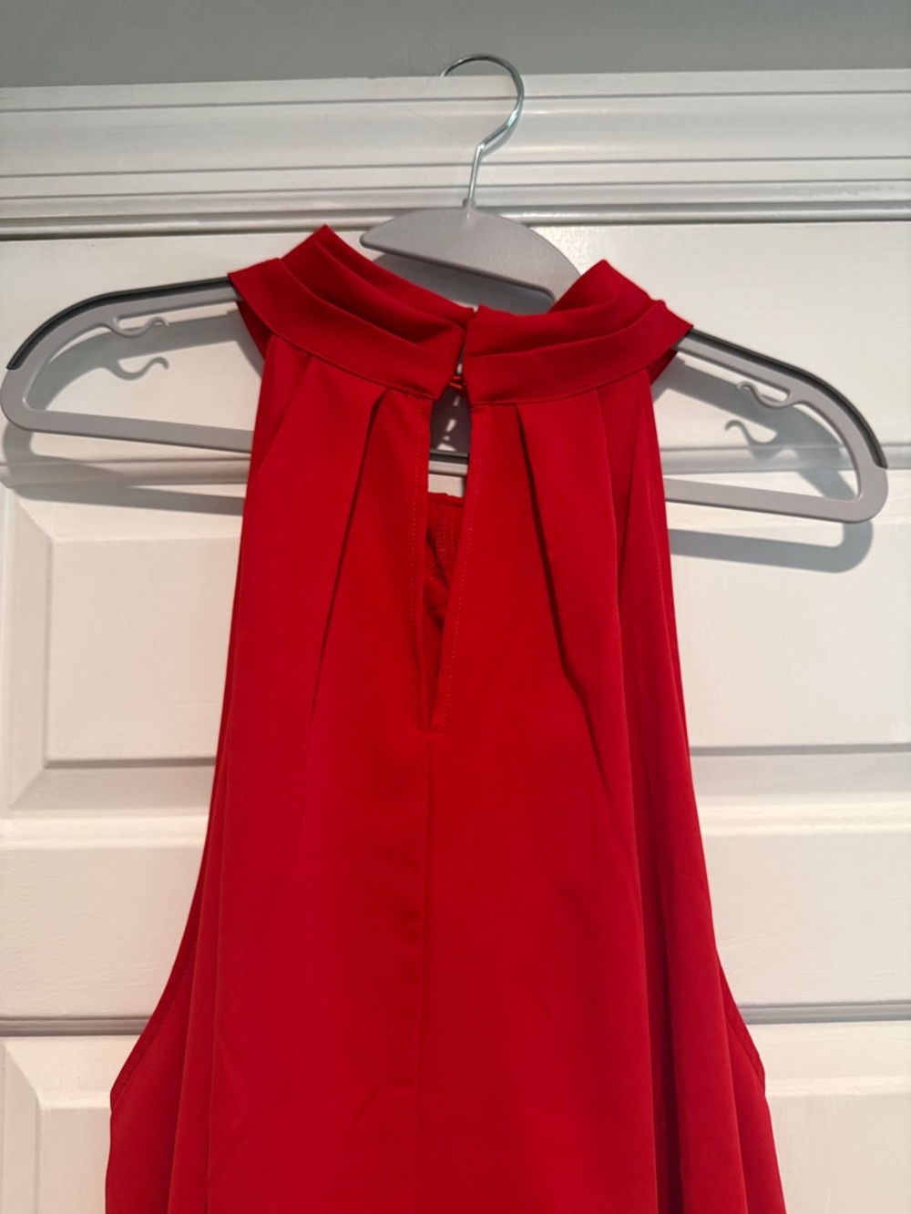 Eloquii Red Halter Neck Blouse